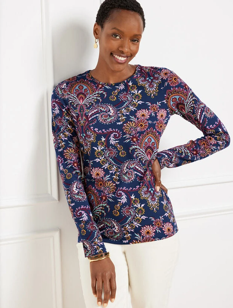 Crewneck Tee - Imperial Floral