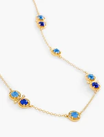 Floating Stone Station Necklace