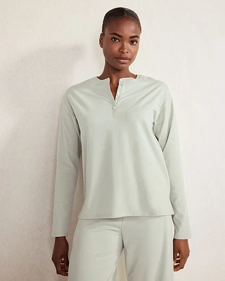 Organic Cotton Jersey Henley