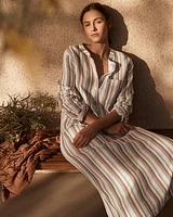 Organic Cotton Gauze Striped Dress