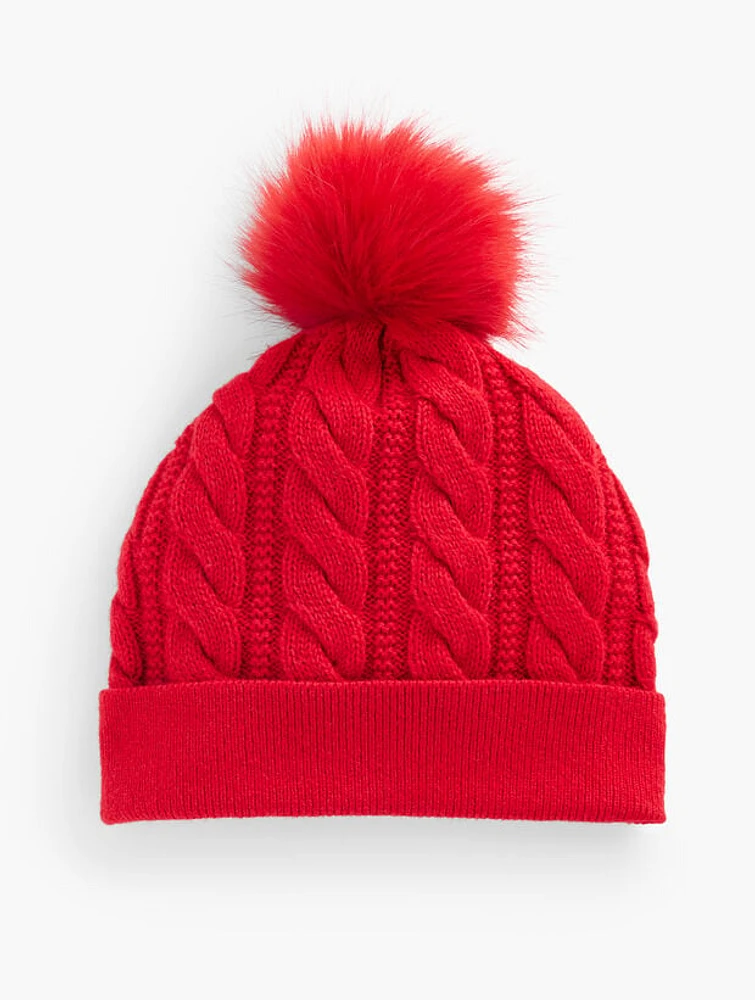 Soft Cable Knit Beanie