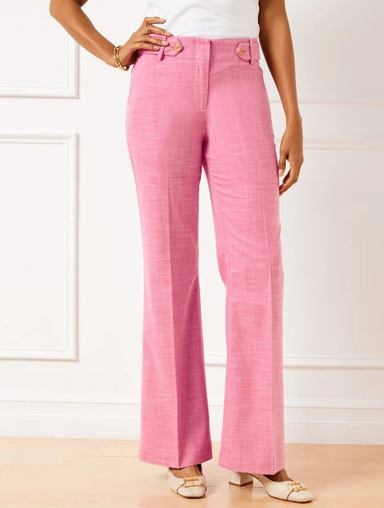 Flare Leg Twill Pants