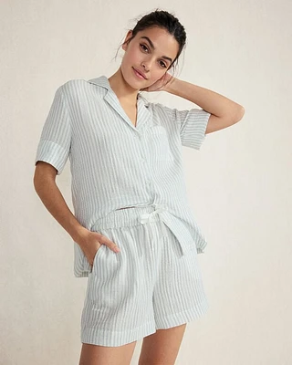 Organic Cotton Gauze Stripe Pajama Set