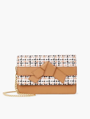 Tweed Vachetta Clutch