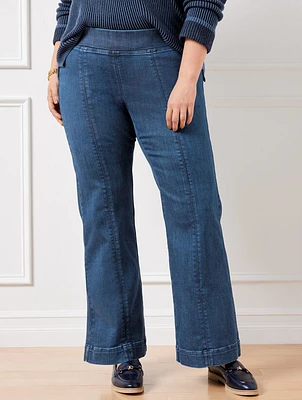 Flare Leg Pull-On Travel Jeans
