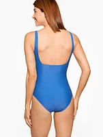 Aqua Club Boatneck One-Piece Swimsuit