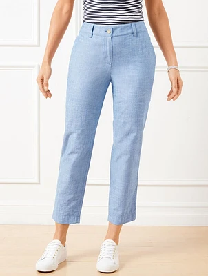 Perfect Crops - Newport Chambray Curvy Fit