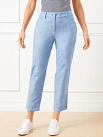 Perfect Crops - Newport Chambray Curvy Fit
