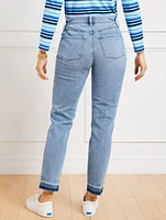Slim Ankle Released Hem Jeans - Pelham Wash Curvy Fit