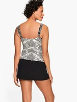 Sun Ocean Sand Square Neck Tankini