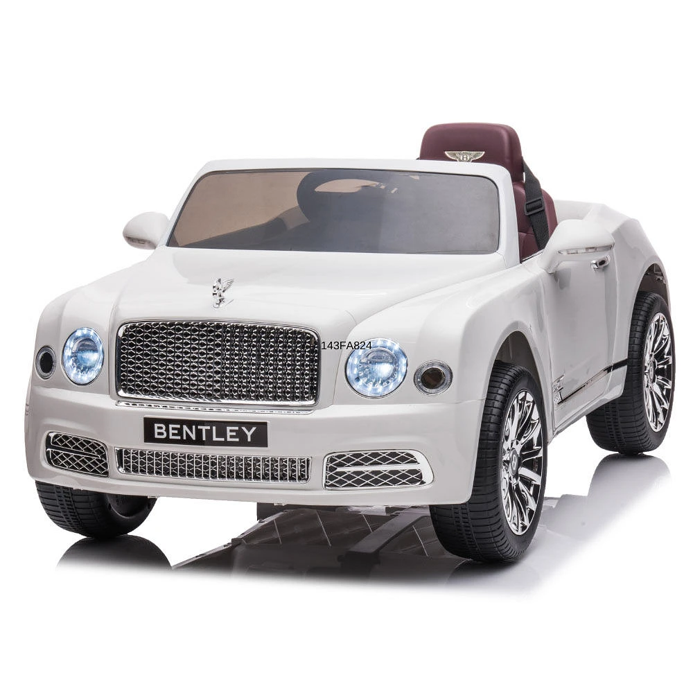 KidsVip 12V Bentley Mulsanne avec RC - Blanc