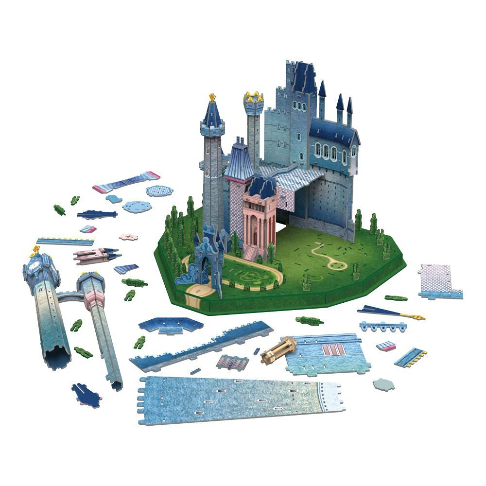 4D Build, Disney Princess Cinderella's Castle Paper 3D Puzzle Paper Model Kit, 300 Piece Paper Model Kit