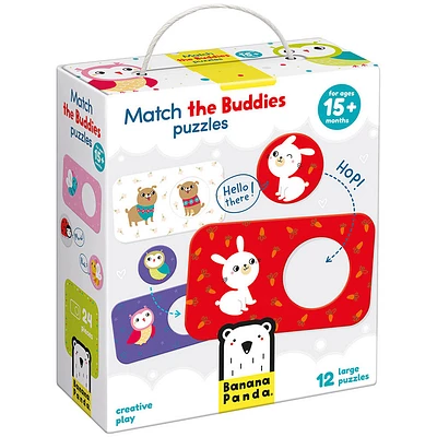 Banana Panda Match the Buddies Puzzles (12 Puzzles) - English Edition - R Exclusive