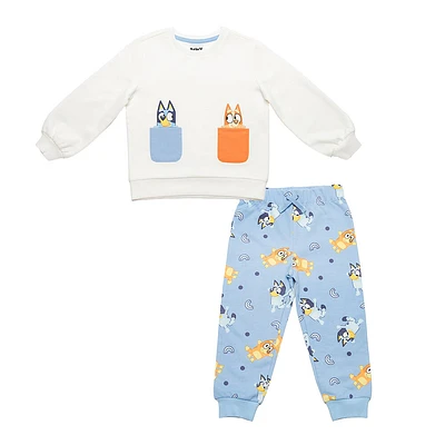 Bluey - Ensemble 2 pièces - Blanc cassé et bleu - En exclusivité chez Toys “R” Us