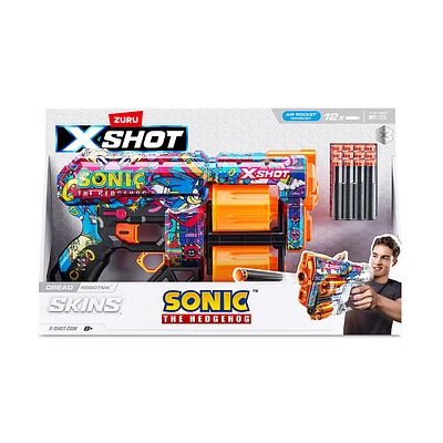 XSHOT Skins Dread Blaster - Robotnik Skin (12 Darts) by ZURU
