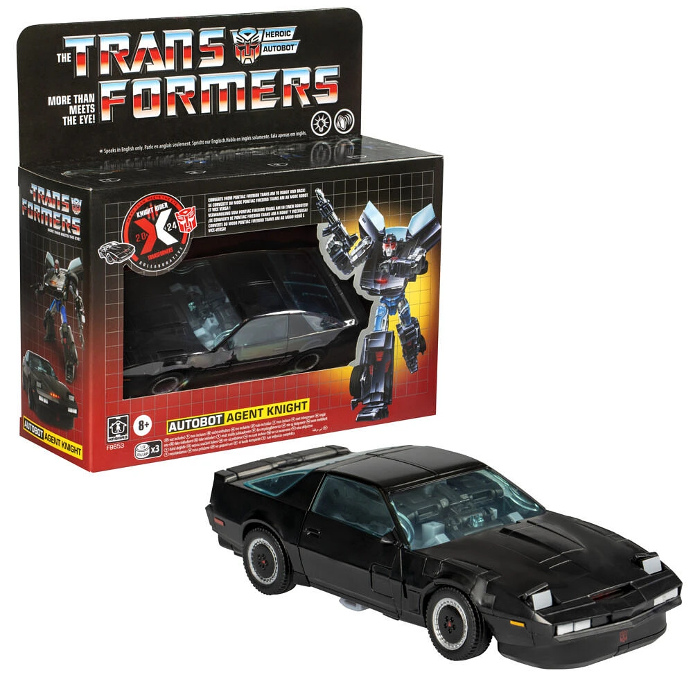 Transformers Collaborative Knight Rider x Transformers Autobot Agent Knight Action Figure