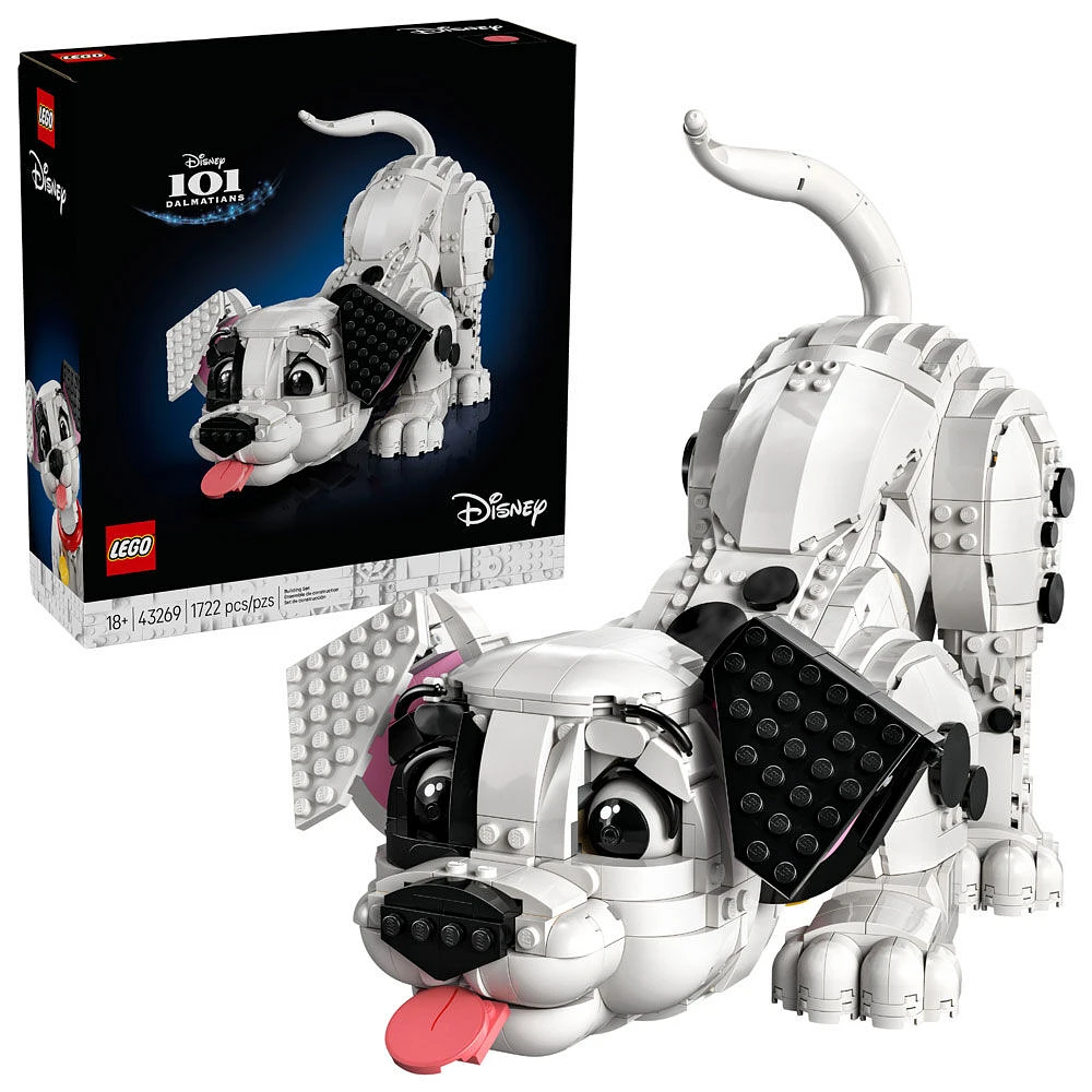 LEGO Disney Chiot des 101 Dalmatiens, Idée-Cadeau Nostalgique pour les Amateurs Adultes d'Objets de Collection 43269