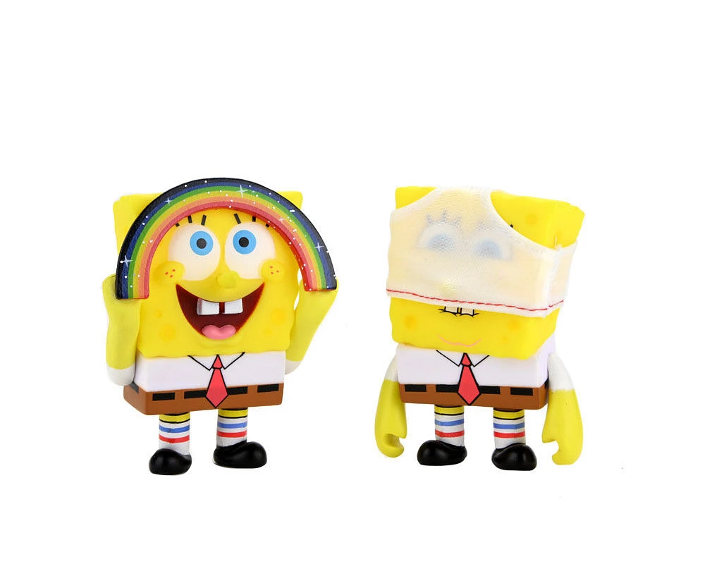 Spongebob- 3" Figurines- Imagination Spongebob et Spongebob Caleçon 2 Pac