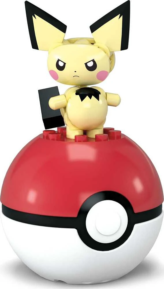 MEGA  Pokémon  Figurine articulée  Pichu, Pokéball (24 pièces)