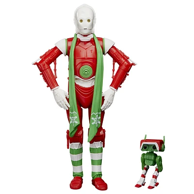 Star Wars The Black Series Protocol Droid (Holiday Edition) and BD Droid Toys, 6-Inch-Scale Holiday-Themed Collectible Figures