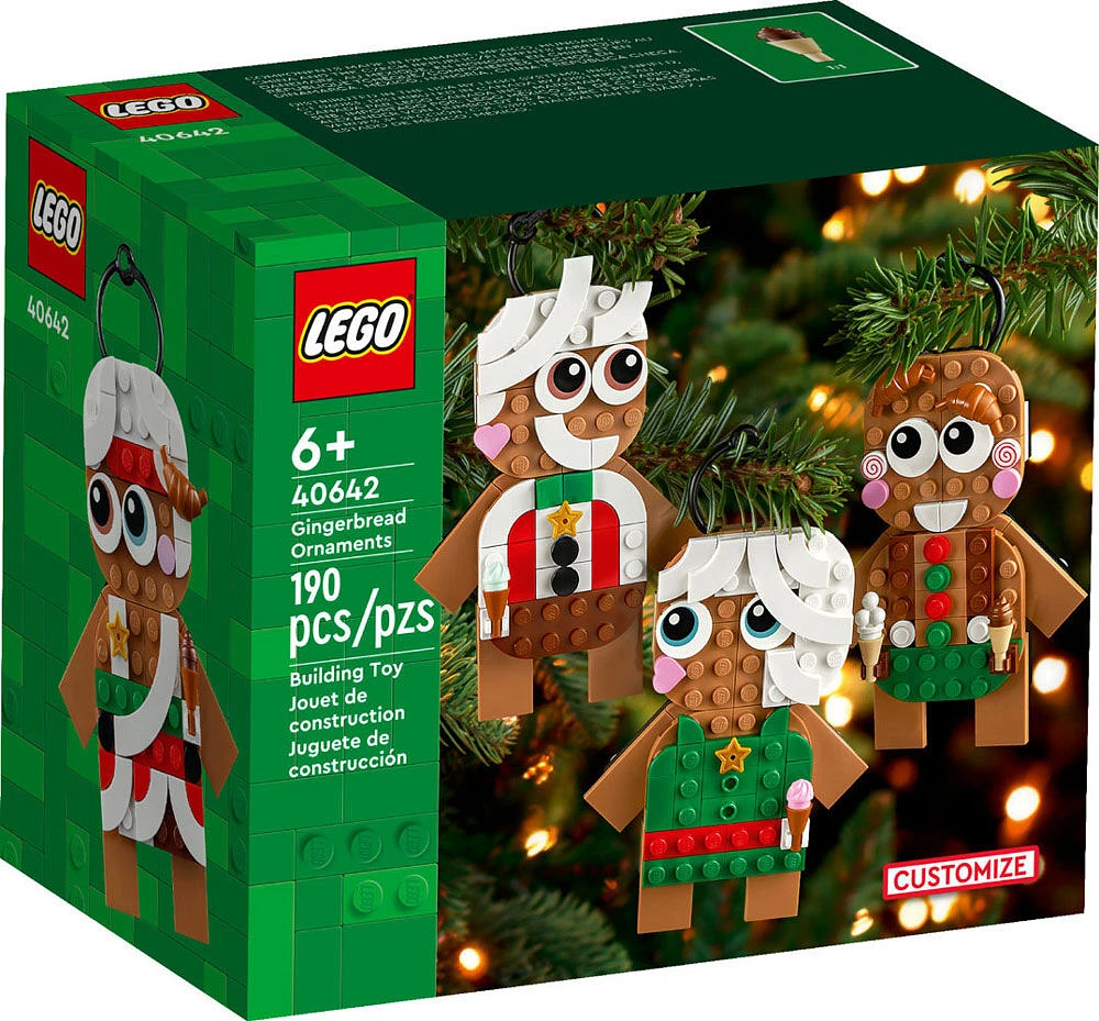 LEGO Ornements en pain d'épices Décoration de Noël 40642