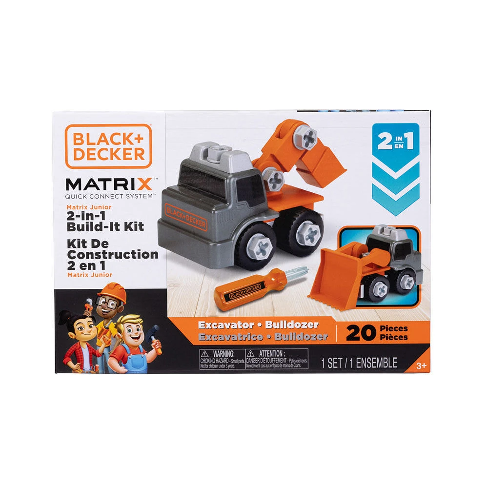 Trousse Black & Decker : Excavatrice et bulldozer