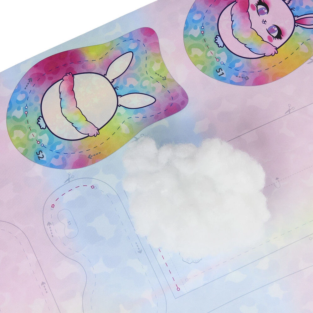 Cool Maker, Recharge Stitch 'N Style Fashion Studio avec 2 cartouches de fil pré-enfilées, tissus et imprimés à transférer à l'eau