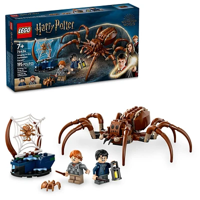 LEGO Harry Potter Aragog in the Forbidden Forest Spider Toy Playset, 2 Minifigures 76434