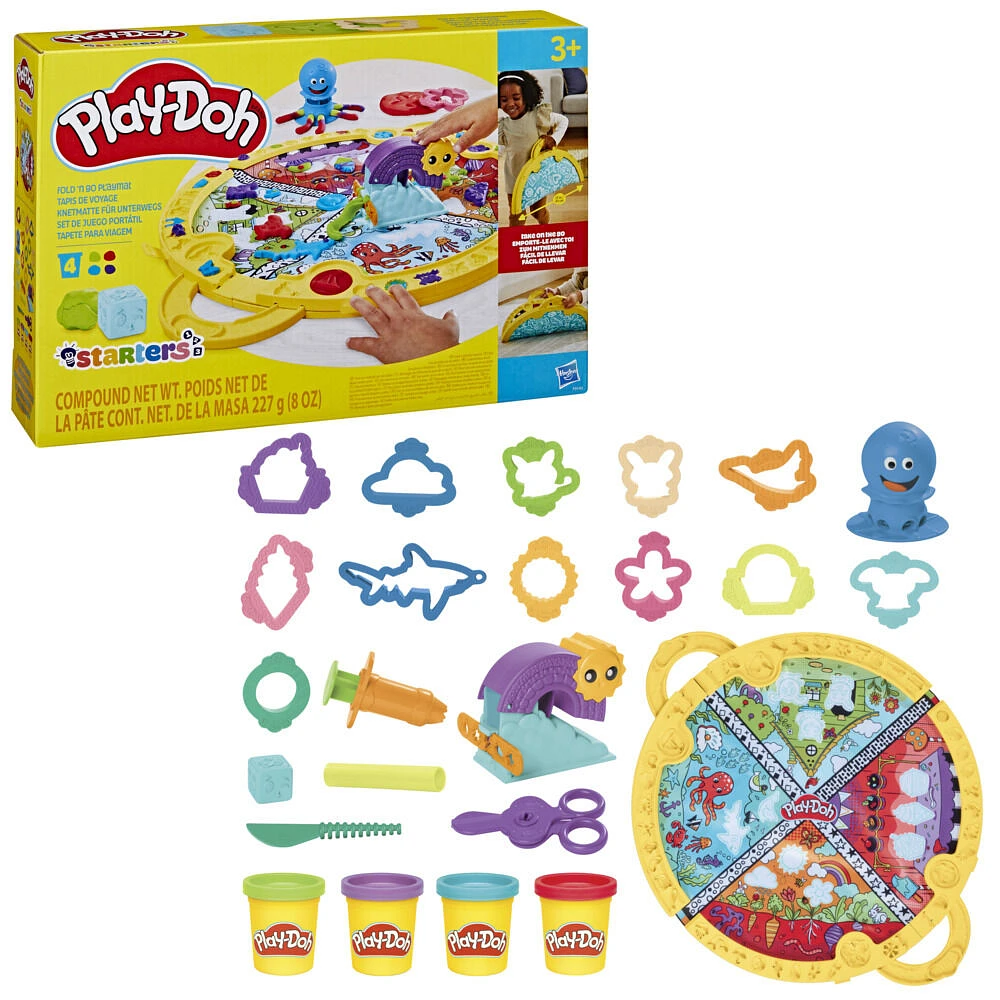 Play-Doh Fold and Go Playmat Starter Playset