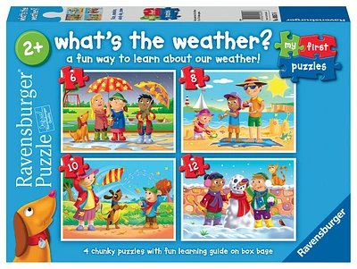 Ravensburger Mes Premiers Puzzles, Quel Temps Fait-Il? (Casse-têtes de 6, 8, 10 et 12 pièces) - Édition anglaise