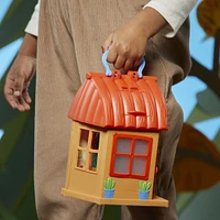 Peppa's Woodland Club La cabane forestière, inclut 1 cabane, 3 figurines de 7,5 cm et 6 accessoires - Notre exclusivité