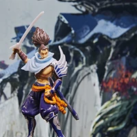 League of Legends, figurine à collectionner Yasuo de 10,2 cm avec détails de qualité supérieure et accessoire épée, collection Champion, qualité collectionneur