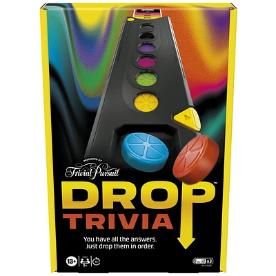 Drop Trivia Game, Electronic Party Board Game from Trivial Pursuit - English Edition