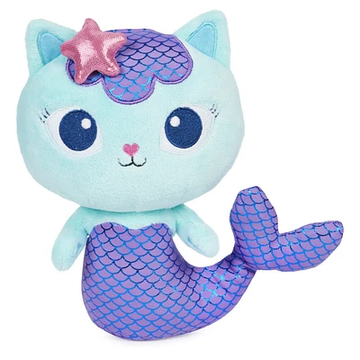DreamWorks Gabby's Dollhouse, 8-inch MerCat Purr-ific Plush Toy