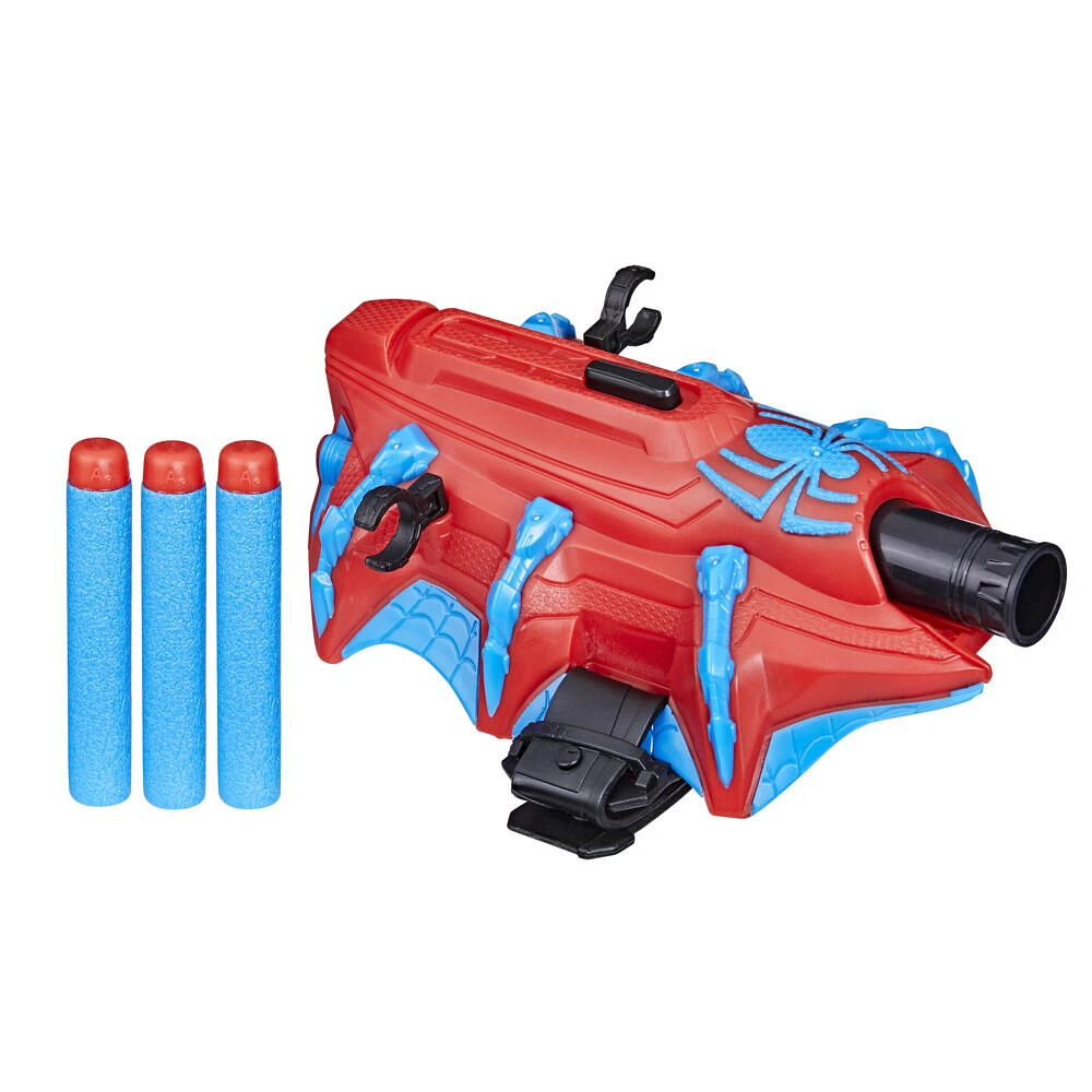 Marvel NERF Spider-Man Blaster Thwip-Tech, jouet de déguisement