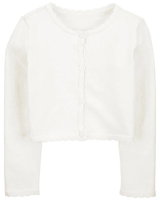 Carter's Button Front Cardigan Ivory