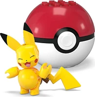 MEGA  Pokémon  Figurine articulée  Pikachu, Pokéball (16 pièces)