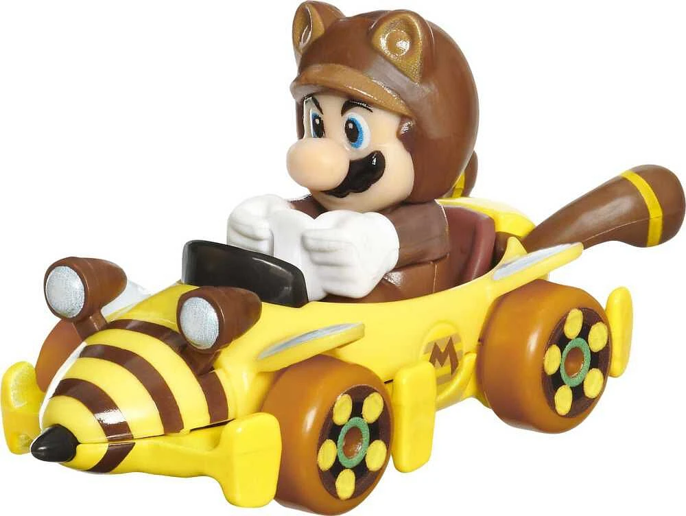 Tanooki Mario Bumble V et karts de Mario Kart de véhicules Hot Wheels