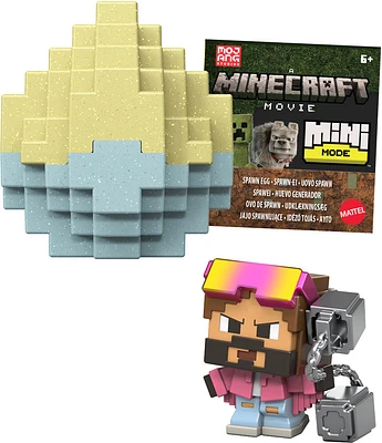 Minecraft Mini Mode Spawn Egg with Surprise Mini Figure Inspired the Movie (Characters May Vary