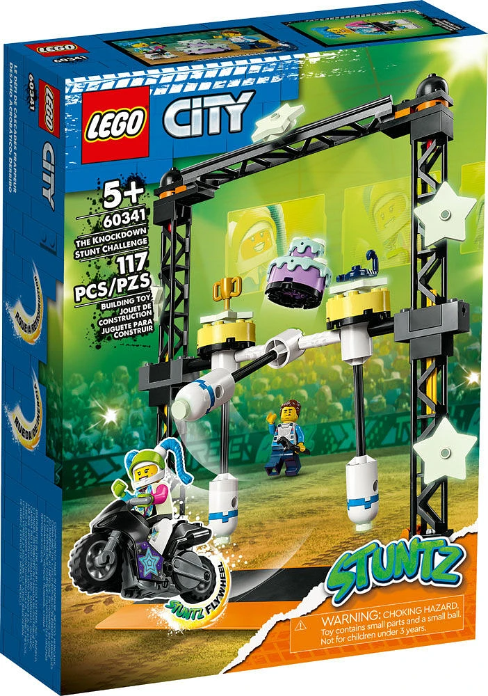 LEGO City The Knockdown Stunt Challenge 60341 Building Kit (117 Pieces)