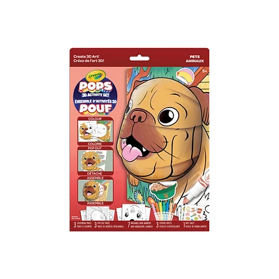 Crayola POPs 3D Kids Art Set, Pets