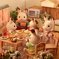Calico Critters Chocolate Rabbit Family