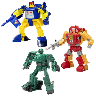 Transformers Generations Selects Legacy United, Gardiens Go-Bots - Pack de 3 figurines classe Deluxe - Notre exclusivité