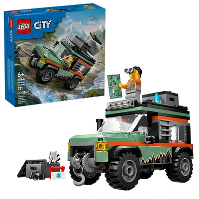 LEGO City Off-Road 4x4 Mountain Truck Building Toy - Fun Gift Idea for Birthdays and Holidays - 60447