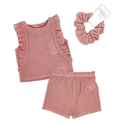 Willow & Whistle Pink Short Set