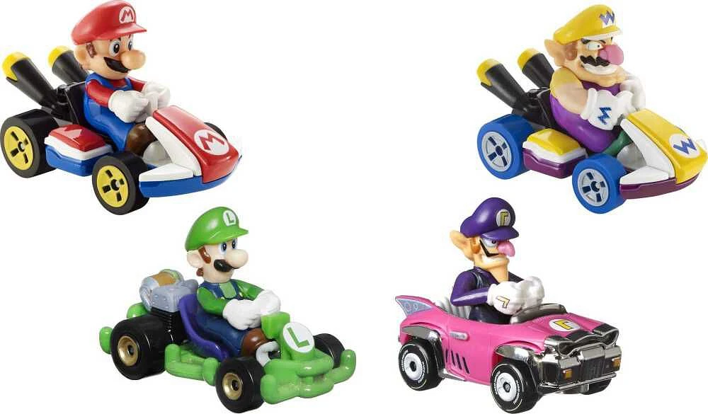Hot Wheels- Mario Kart - Coffret De 4