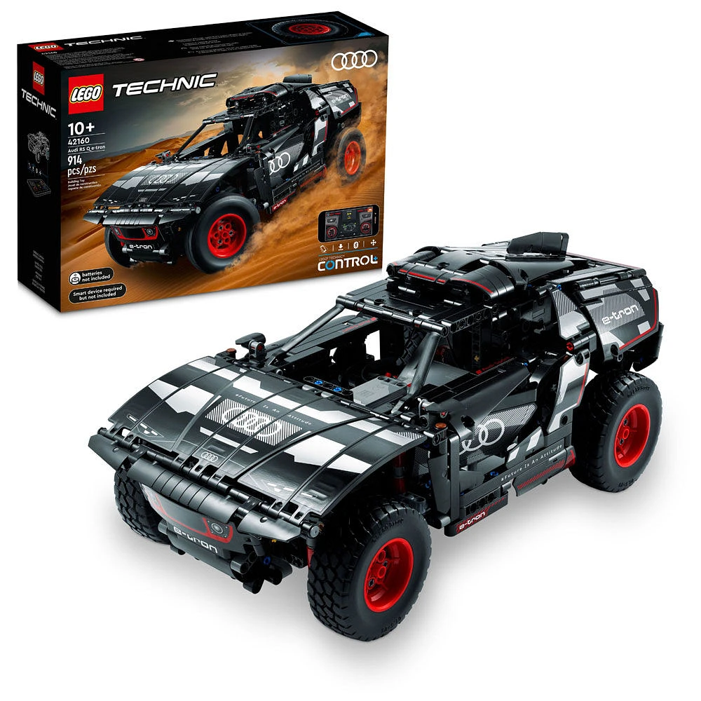 LEGO Technic Audi RS Q e-tron 42160 Building Toy Set for Kids Aged 10+ Who Love Remote-Controlled Rally Cars (914 Pieces)