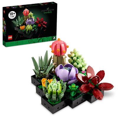 LEGO Succulents 10309 Plant Decor Building Kit for Adults; Build a Succulents Display Piece for the Home or Office (771 Pieces)