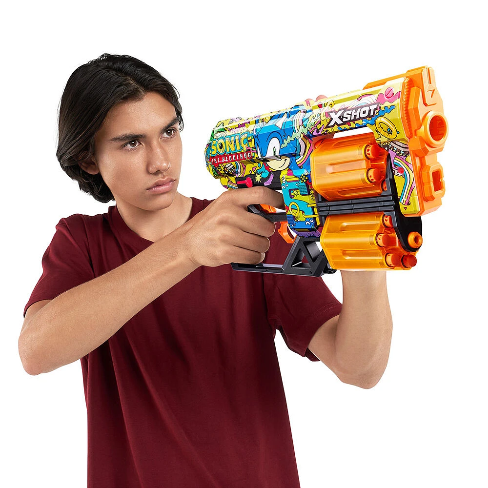 XSHOT Skins Dread Blaster - Hyper Spike Skin (12 Darts) by ZURU