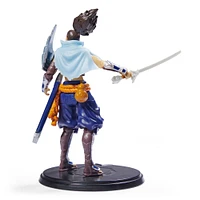 League of Legends, figurine à collectionner Yasuo de 10,2 cm avec détails de qualité supérieure et accessoire épée, collection Champion, qualité collectionneur